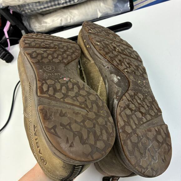 Ariat Spitfire Leather Slip On Shoes Mens 12EE Extra Wide READ Some Wear Utility main image 9